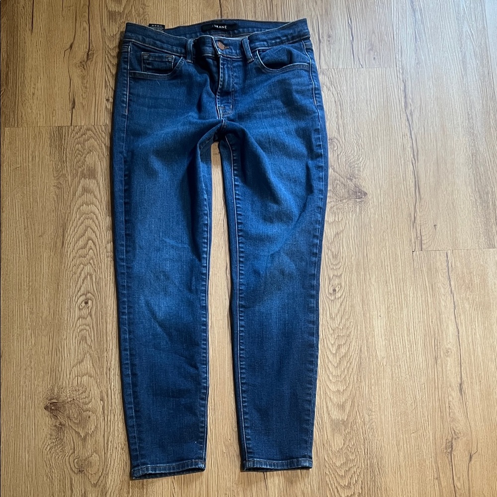 J Brand 28 Classic Dark Blue Skinny Jeans